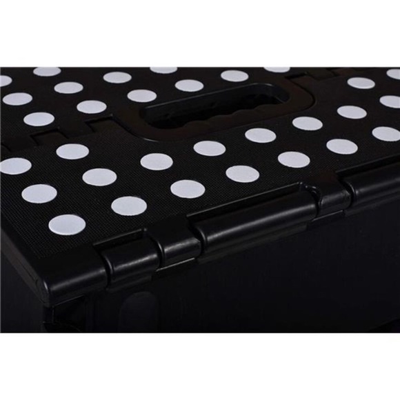 Folding Step Stool, 13 Inch - Anti-Skid Step Stool for Kids or Adults (Black) - Picture 4 of 7